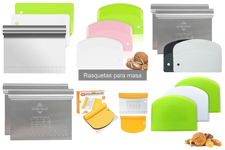 Comparativa de Rasquetas de Plástico y Metal para Masa