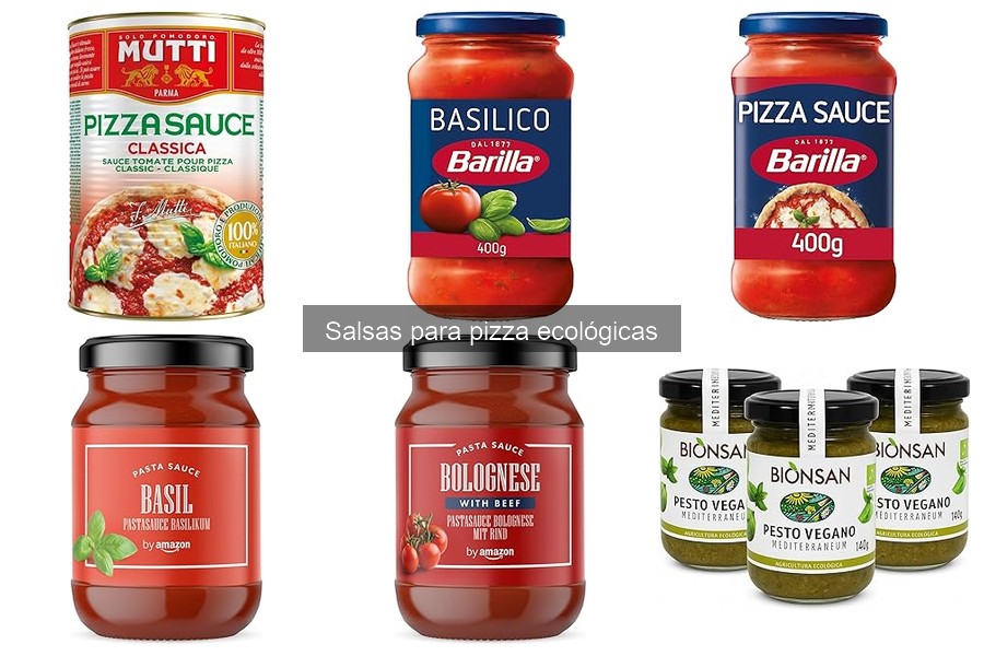 Comparativa de salsas ecológicas para cada tipo de pizza
