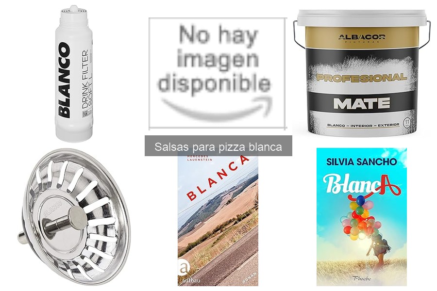 Comparativa de salsas para pizza blanca comerciales