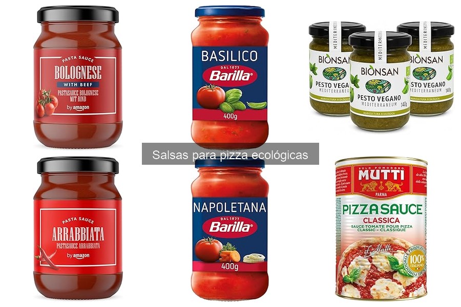 Comparativa de salsas para pizza ecológicas vs comerciales