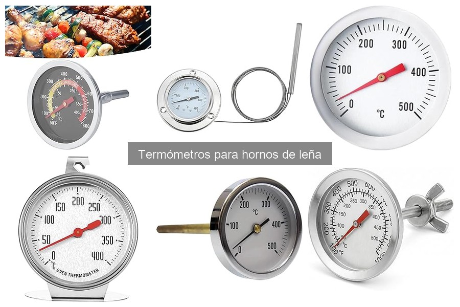 Comparativa de termómetros digitales y analógicos para hornos de leña