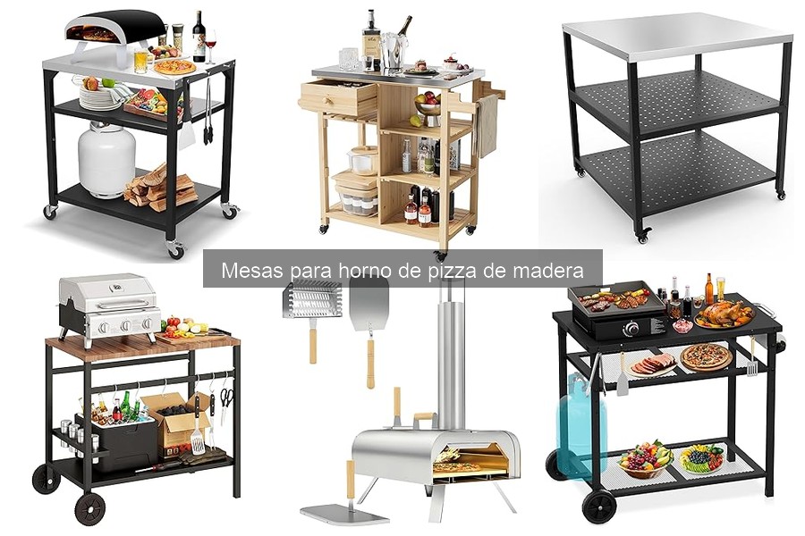 Comparativa: mesas de madera vs mesas de metal para horno de pizza