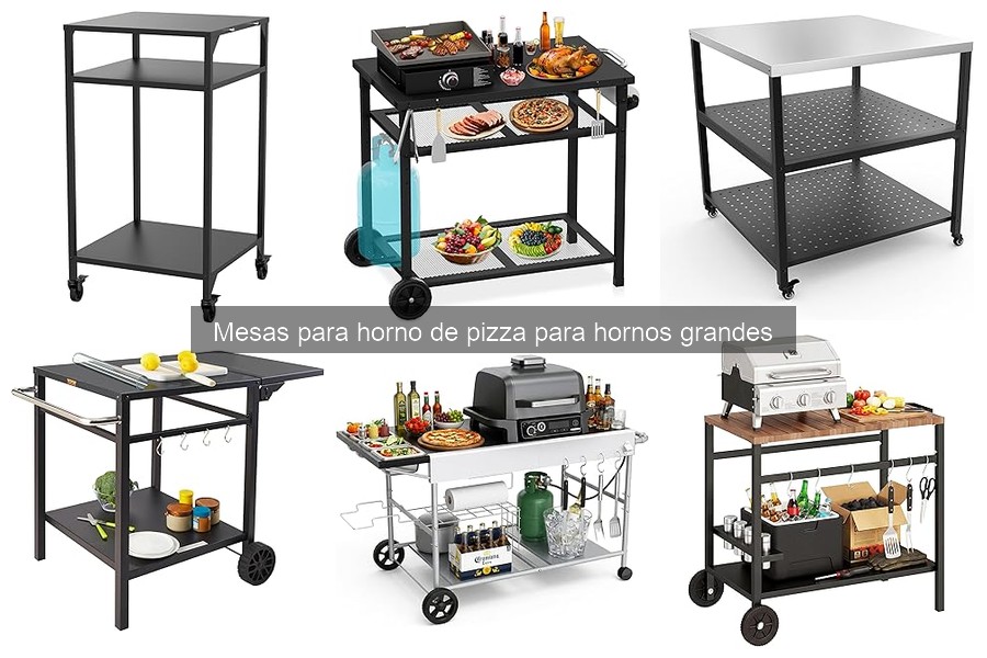 Comparativa: Mesas para horno de pizza comercial vs. doméstico