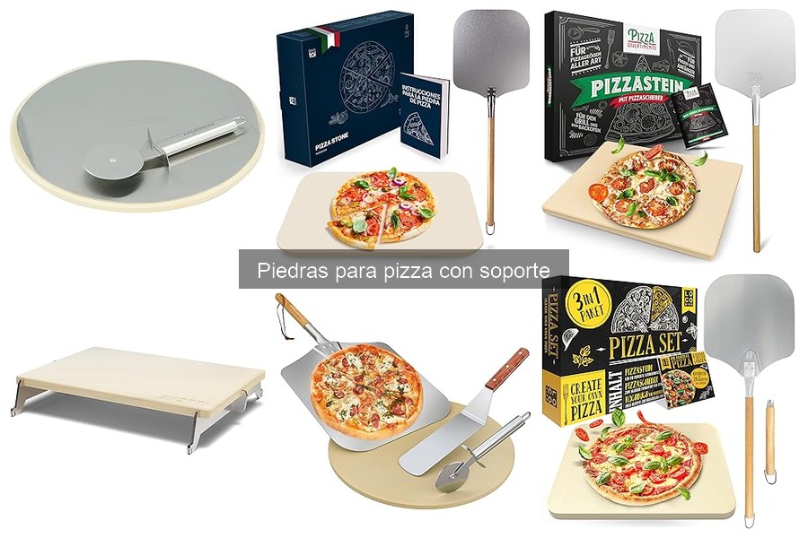 Comparativa: Piedras para pizza con y sin soporte