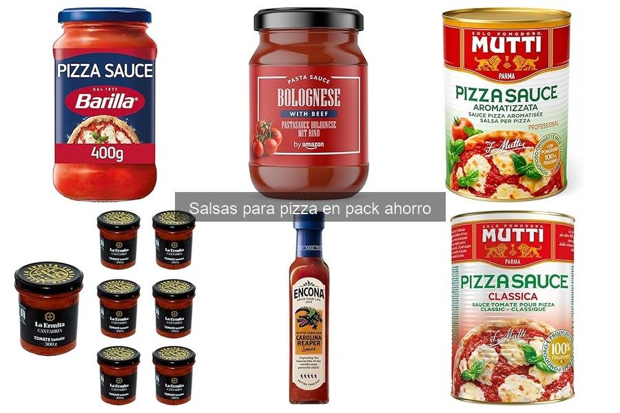 Comparativa: Salsas para pizza en pack ahorro vs individuales