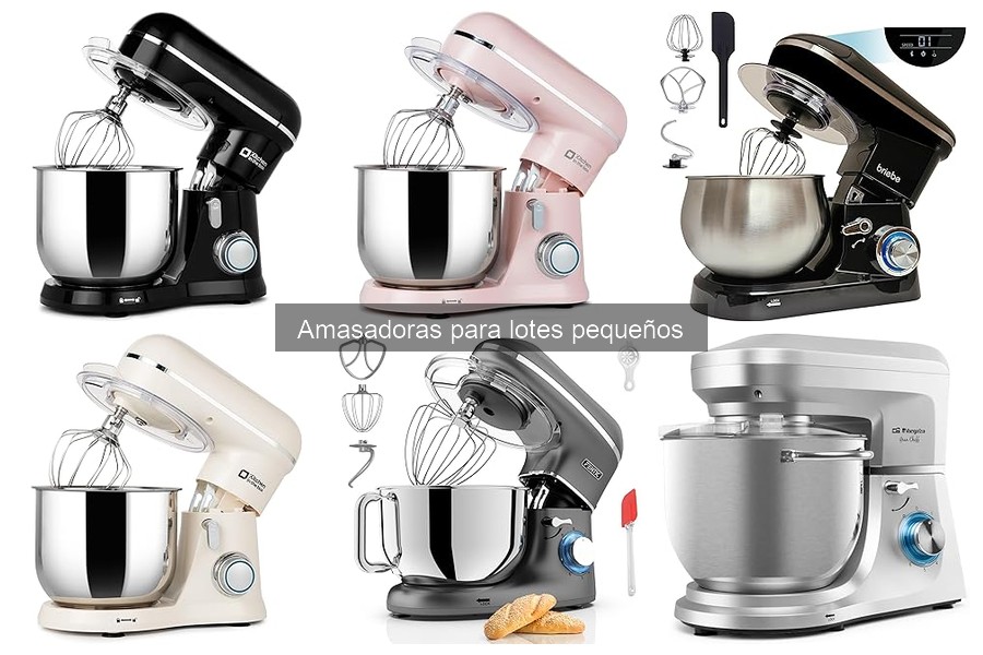 Consumo eléctrico de amasadoras para lotes pequeños