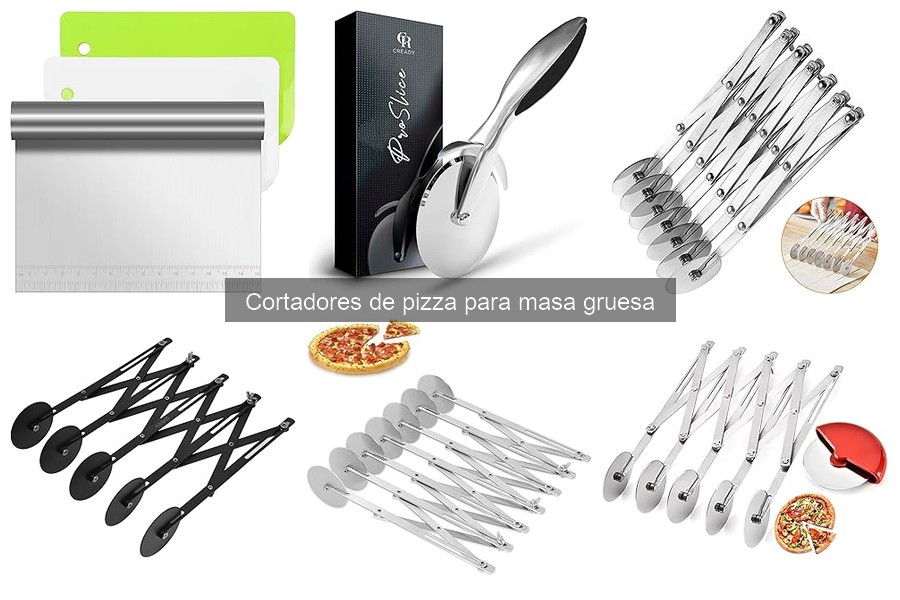 Cortadores de pizza para masa gruesa: características y ventajas