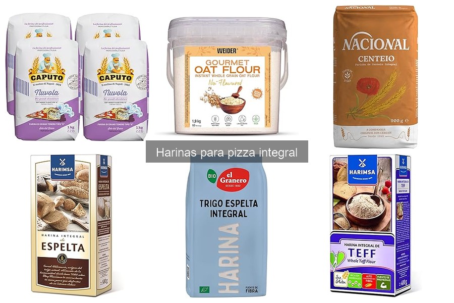 Diferencias entre harina integral y harina blanca para pizza