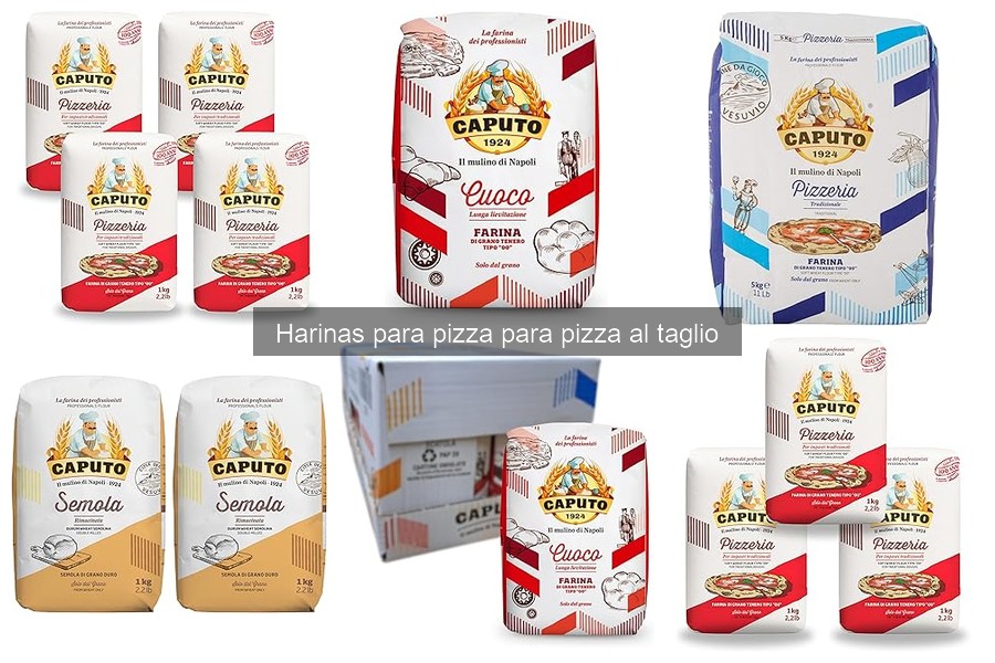 Diferencias entre harinas con alto y bajo gluten para pizza al taglio