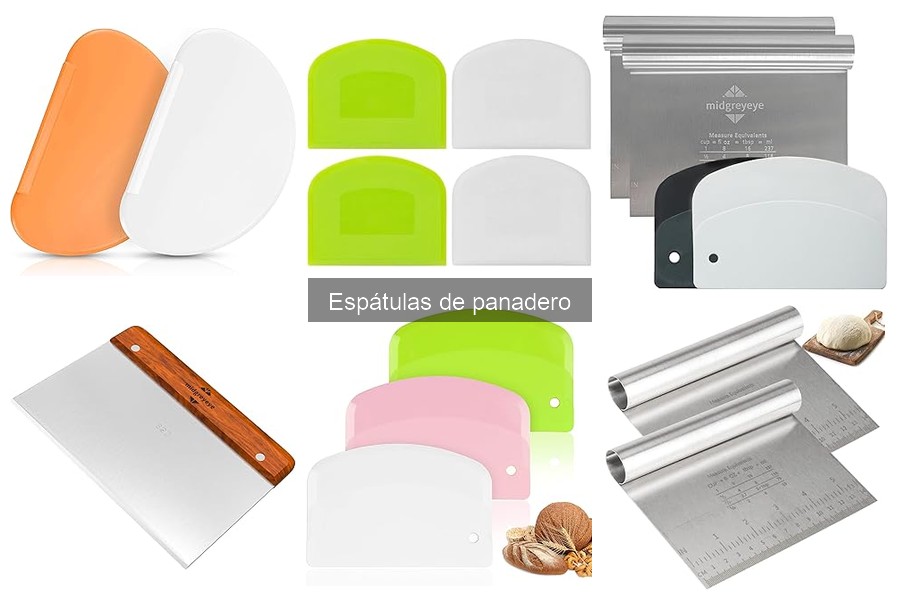 Diferentes tipos de espátulas de panadero y sus usos