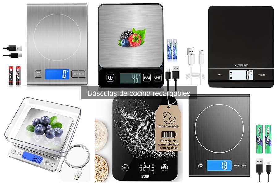 Dónde comprar básculas de cocina recargables a buen precio