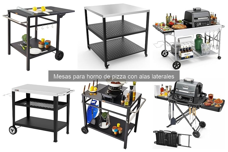 Dónde comprar mesas para horno de pizza con alas laterales
