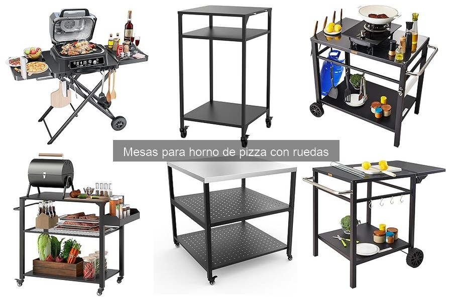 Dónde comprar mesas para horno de pizza con ruedas