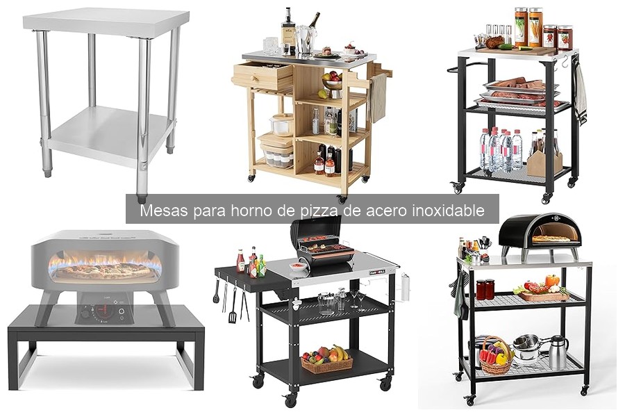 Dónde comprar mesas para horno de pizza de acero inoxidable