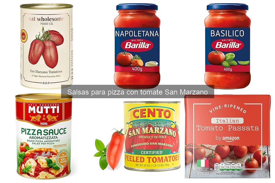 Donde comprar salsas de tomate San Marzano para pizza