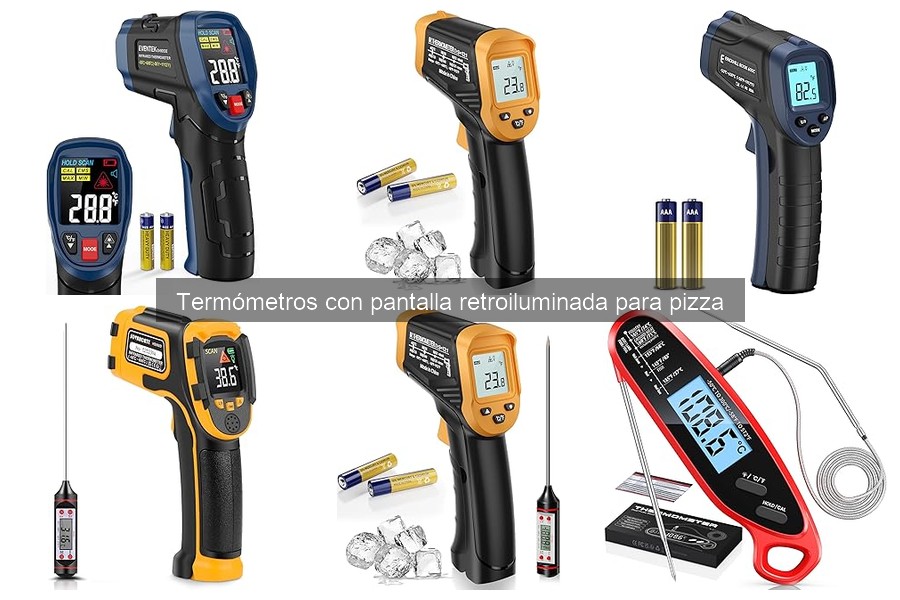 ¿Dónde comprar un termómetro con pantalla retroiluminada para pizza?