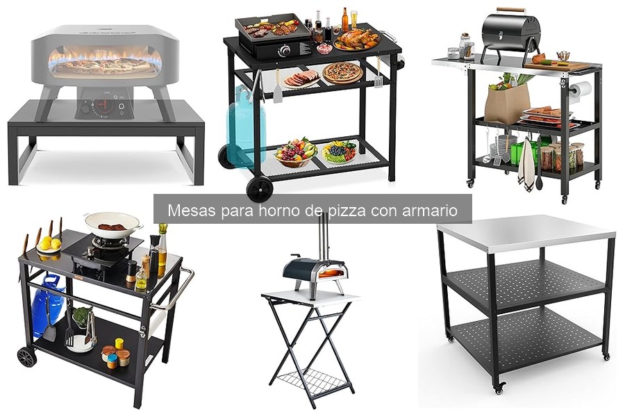 Errores comunes al usar mesas para horno de pizza con armario
