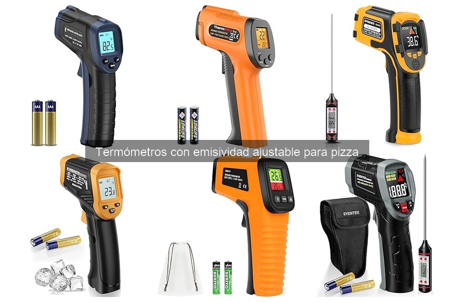 Errores comunes con termómetros de emissividad ajustable para pizza