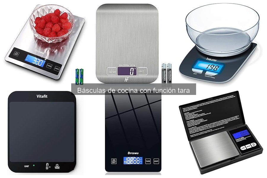 Guía de compra: Básculas de cocina con función tara