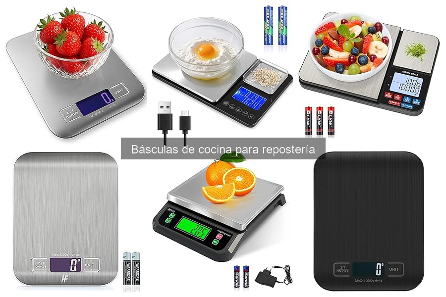Guía de compra de básculas de cocina para repostería