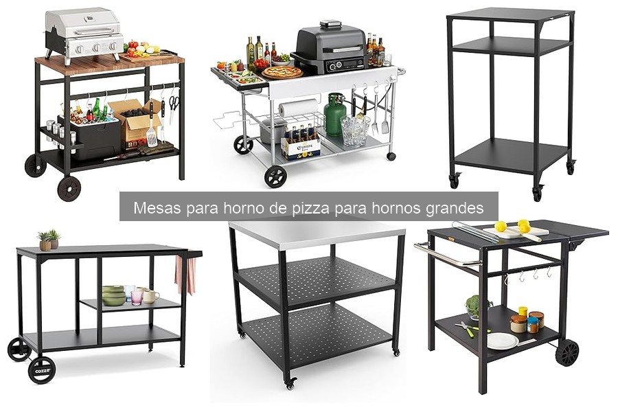 Guía de compra de mesas para horno de pizza ideales