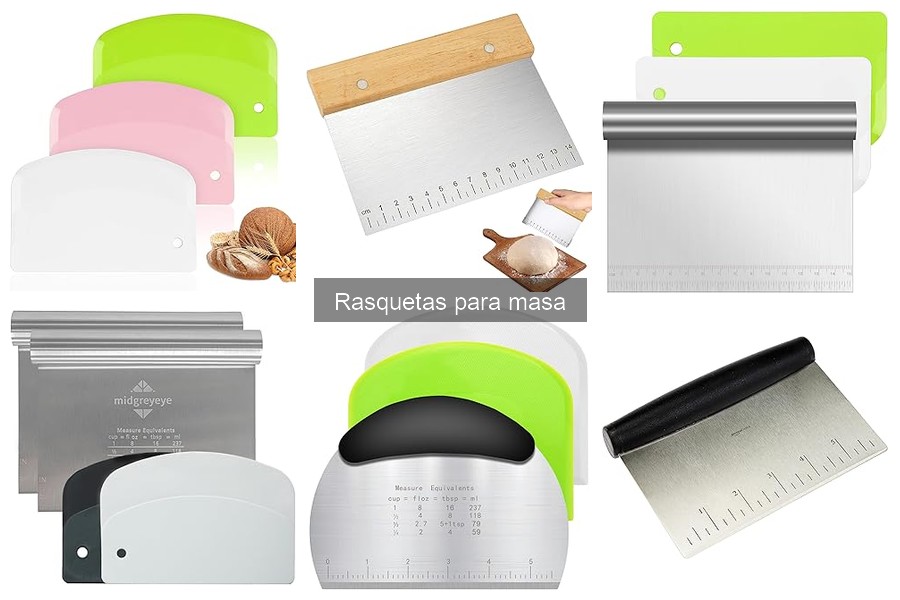 Guía de compra de rasquetas para masa: materiales y tamaños