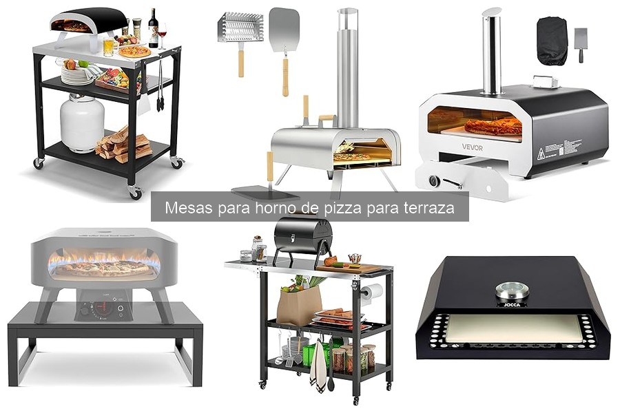Guía para elegir mesas para horno de pizza en terraza