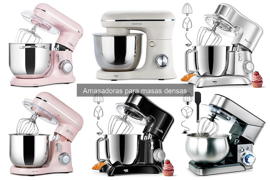 Las mejores amasadoras para masas densas: guía completa