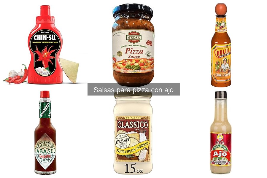 Las salsas para pizza con ajo más populares y deliciosas
