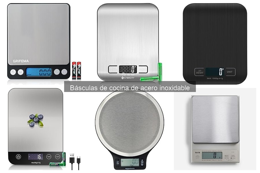 Mantenimiento de básculas de cocina de acero inoxidable