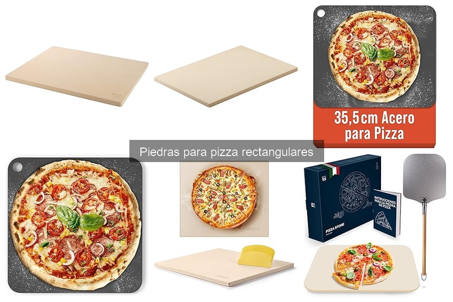 Mantenimiento y limpieza de la piedra para pizza rectangular