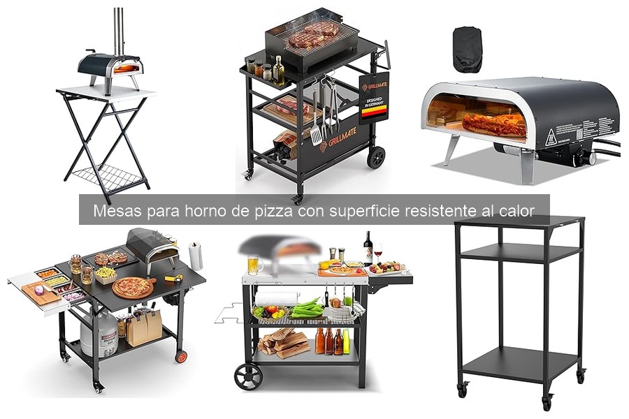 Mantenimiento y limpieza de mesas para horno de pizza
