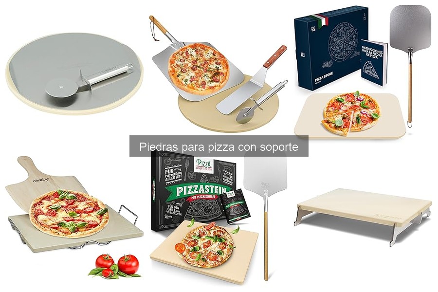 Mantenimiento y limpieza de piedras para pizza con soporte