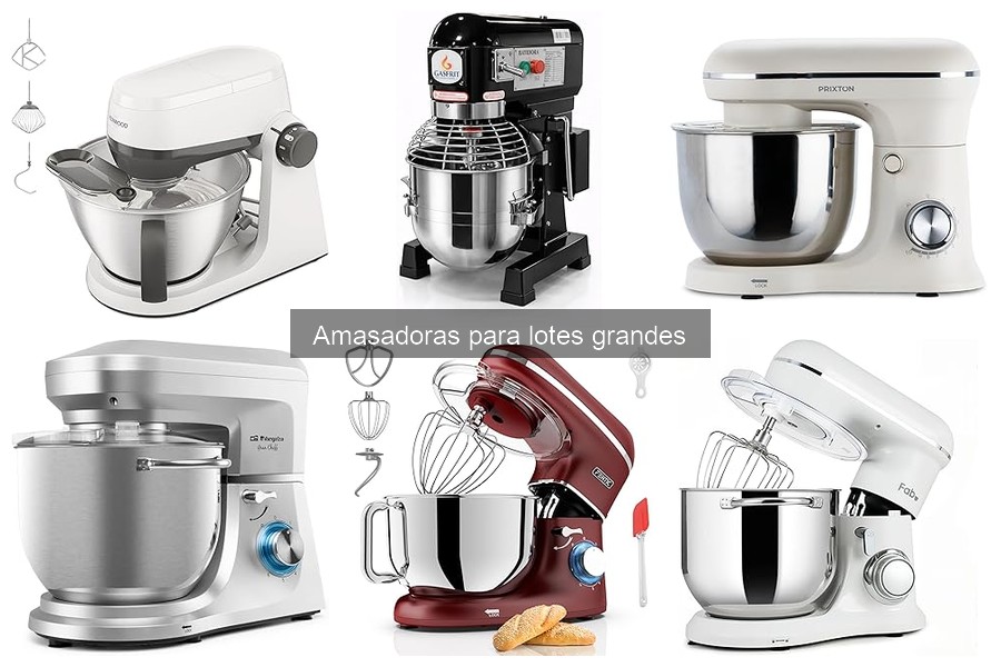 Marcas recomendadas de amasadoras para lotes grandes