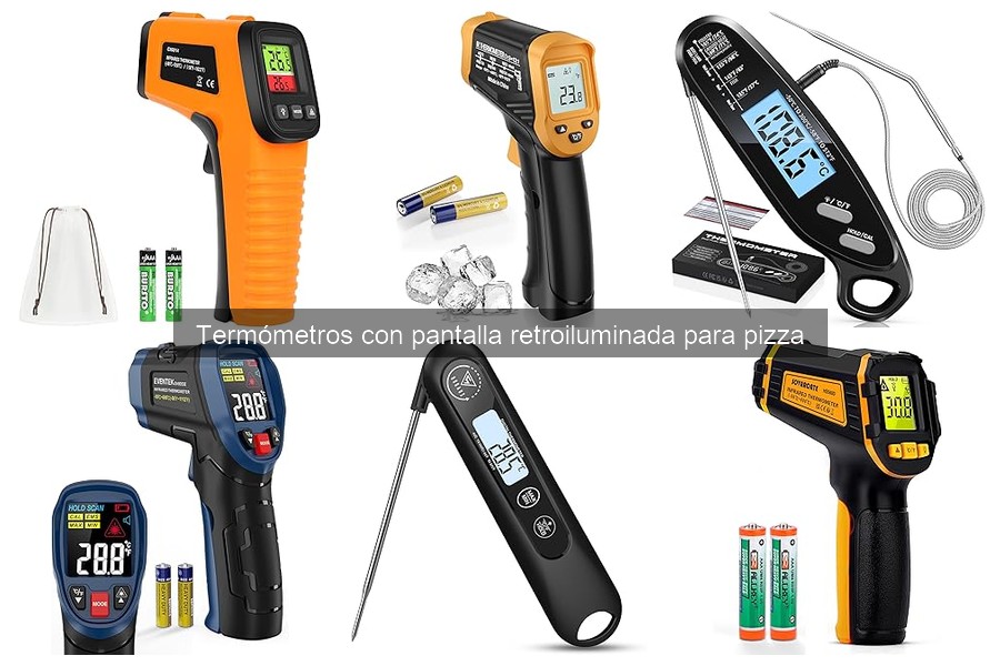 Mejora tu pizza con accesorios para termómetros retroiluminados