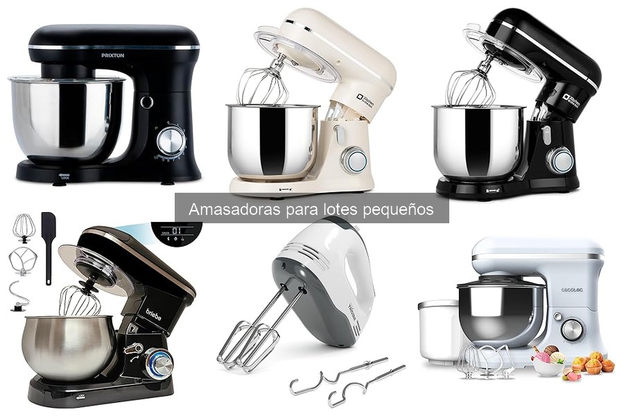 Mejores accesorios para amasadoras de lotes pequeños
