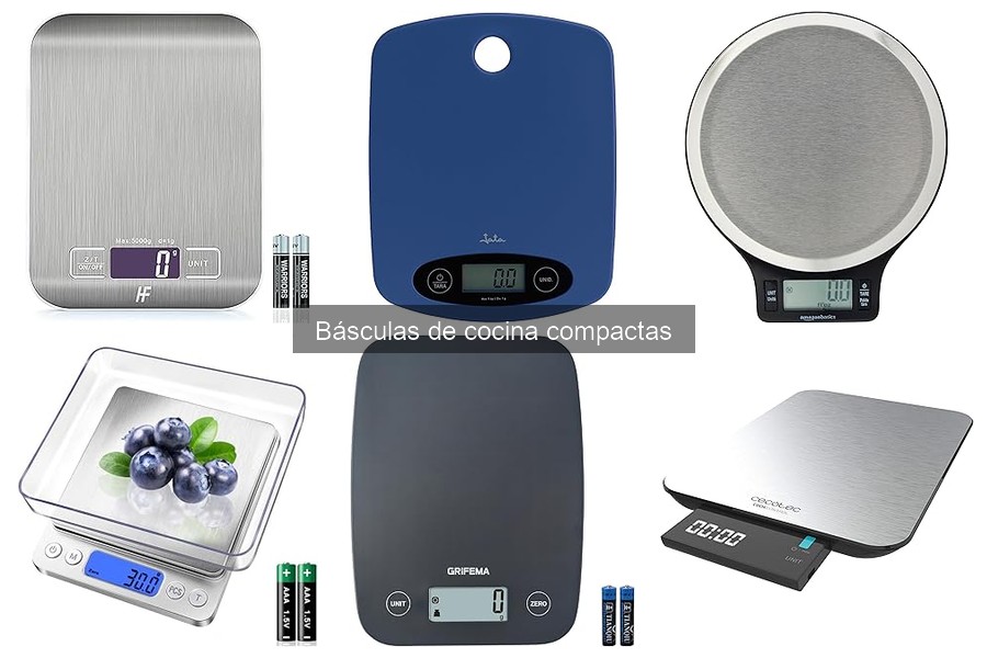 Mejores accesorios para básculas de cocina compactas