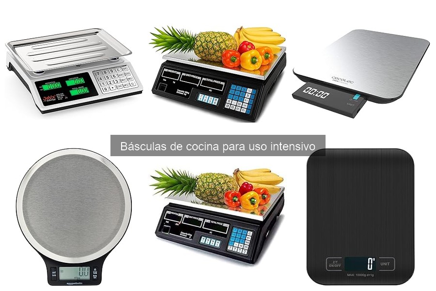 Mejores accesorios para básculas de cocina intensivas
