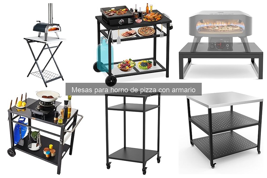 Mejores accesorios para mesas de horno de pizza con armario