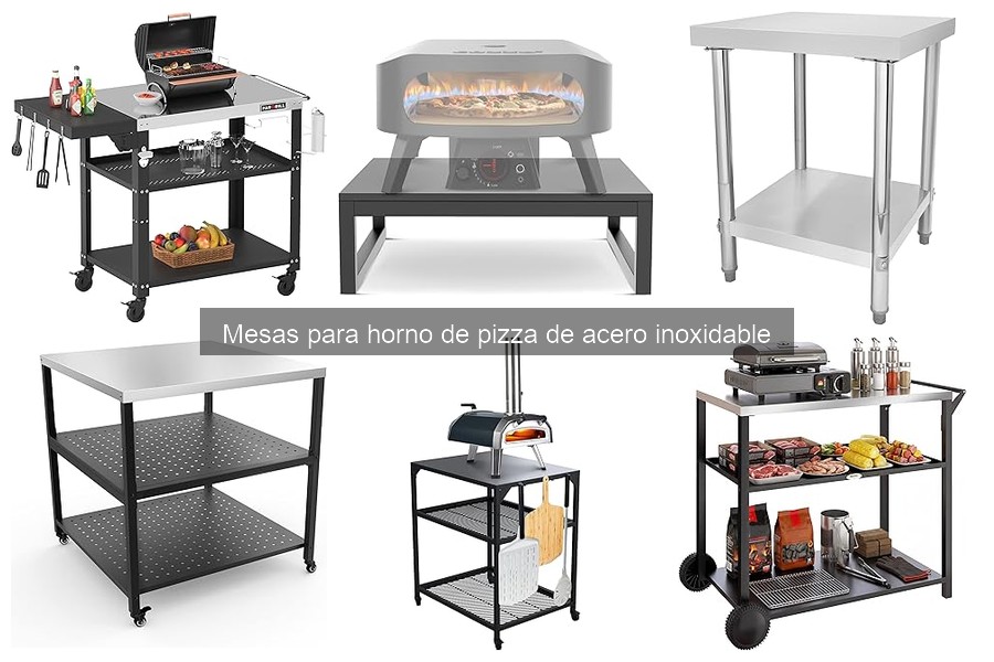 Mejores accesorios para mesas de horno de pizza de acero inoxidable