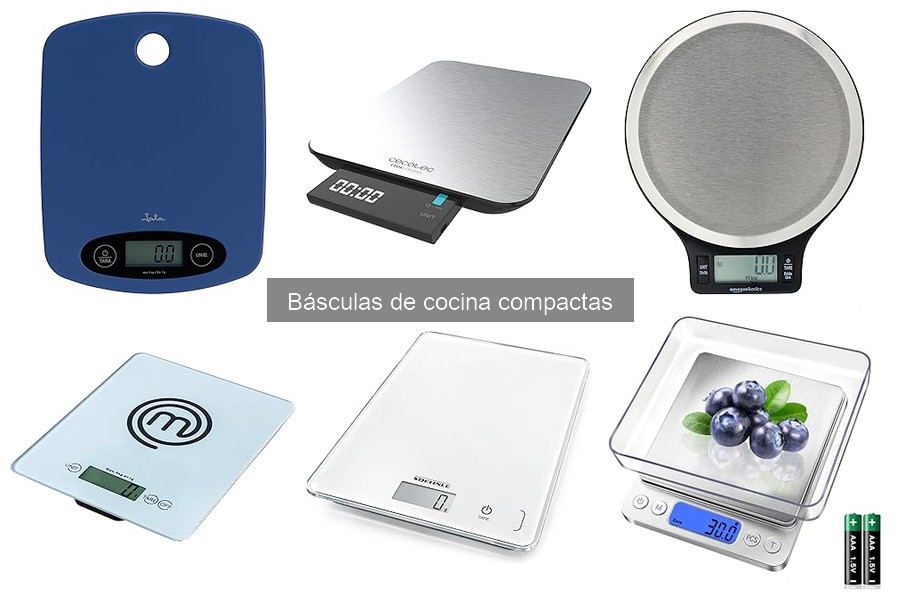 Mejores básculas de cocina compactas en 2023