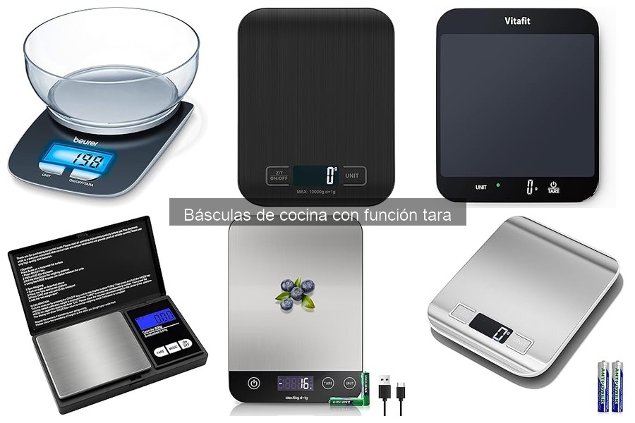 Mejores básculas de cocina con función tara para chefs amateurs