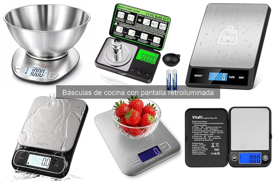 Mejores básculas de cocina con pantalla retroiluminada para chefs
