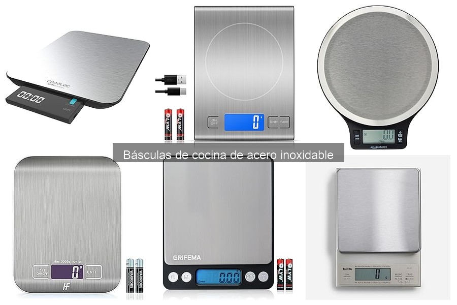 Mejores básculas de cocina de acero inoxidable del mercado