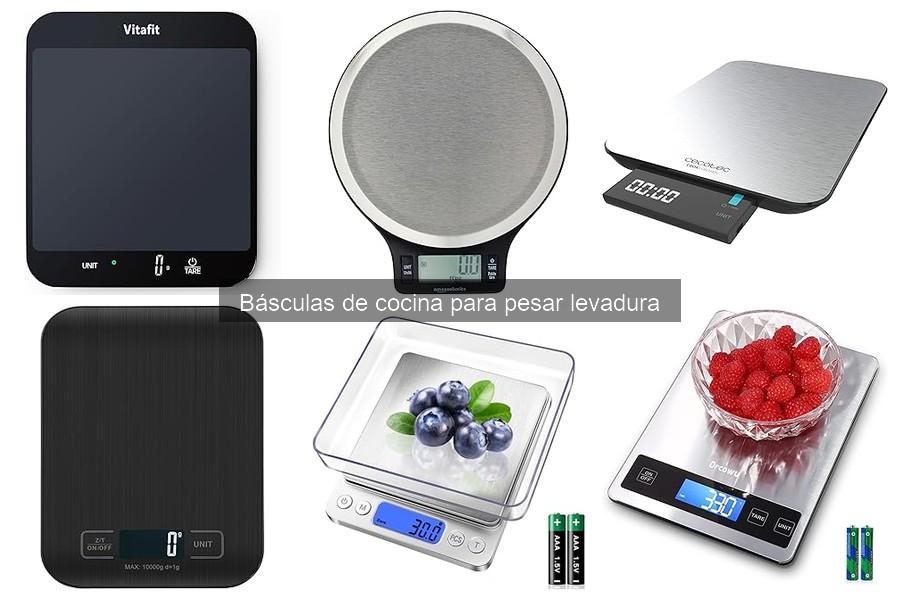 Mejores básculas de cocina para pesar levadura en 2023