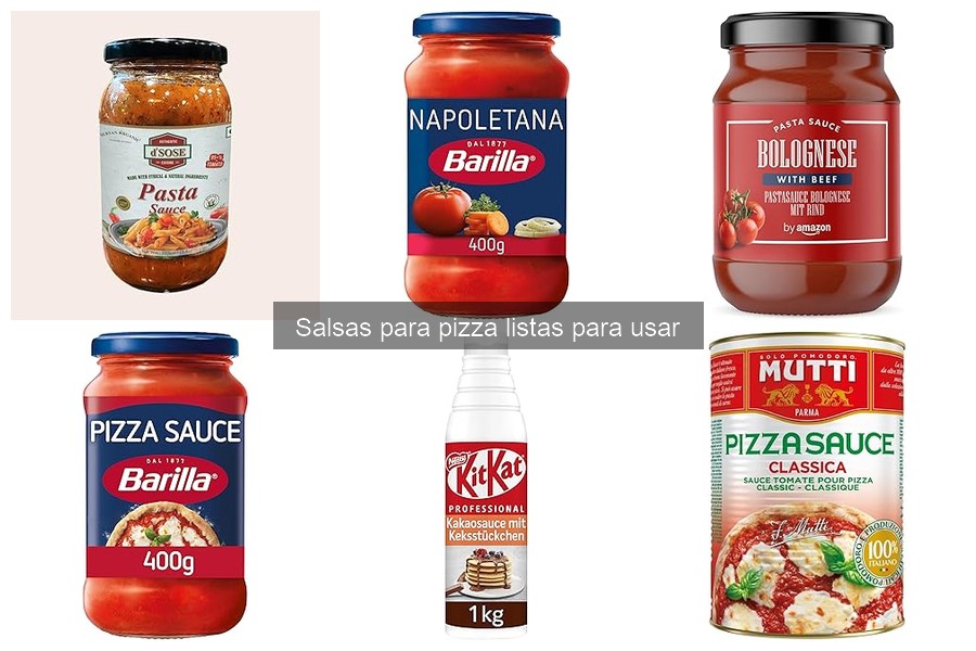 Mejores lugares para comprar salsas para pizza online