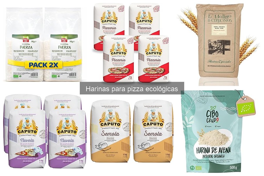 Mejores marcas de harinas ecológicas para pizza