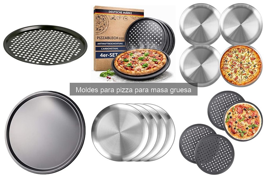 Mejores marcas de moldes para pizza de masa gruesa