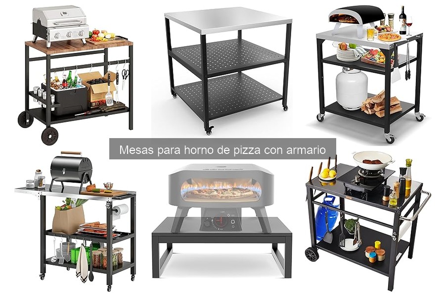 Mejores mesas para horno de pizza con armario en 2023
