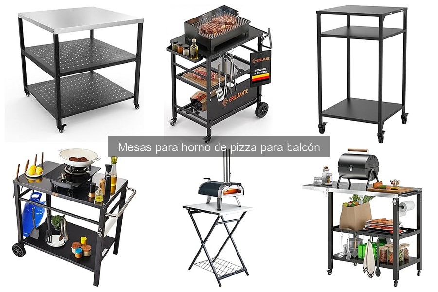 Mejores mesas para horno de pizza en balcones pequeños